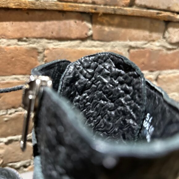 Rick Owens Combat Boots – Blistered Leather – 45492 – Size EU 41 / US 8 - Picture 6 of 11